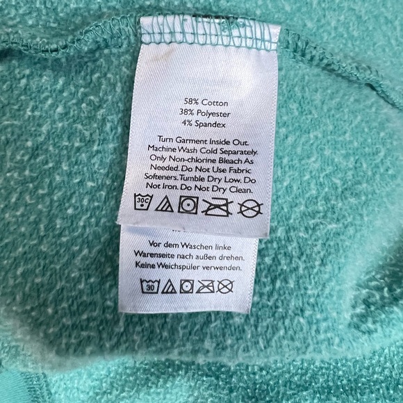 Comfy Teal Women's Full Zip Hoodie M Cotton Outdoor Casual Gorpcore Sweatshirt - Picture 6 of 8